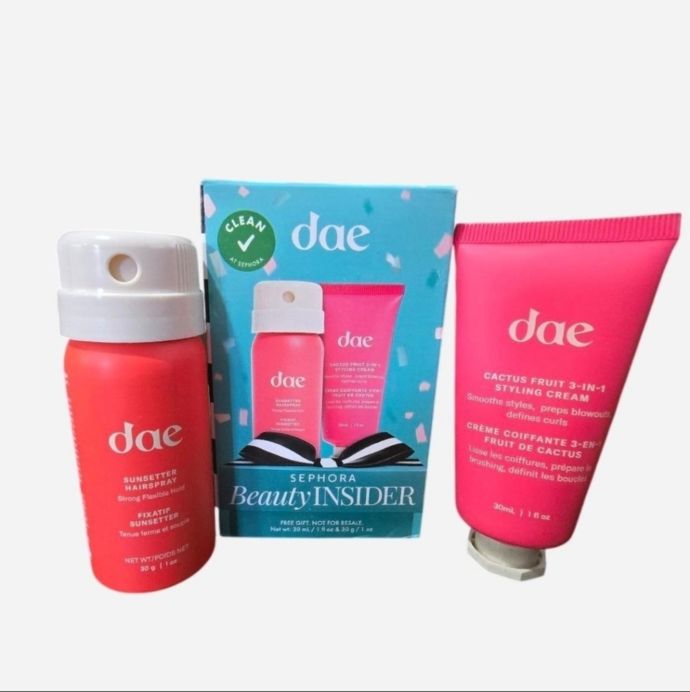 dae Cactus Fruit 3-in-1 Styling Cream & Sunsetter Hairspray Set - Pink
